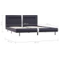 vidaXL Estructura de cama con LED cuero sintético negro 180x200 cm vidaXL Estructura de cama con LED cuero sintético negro 180x200 cm