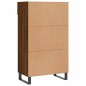 vidaXL Zapatero madera de ingeniería roble marrón 60x35x105 cm