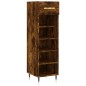 vidaXL Zapatero madera de ingeniería roble ahumado 30x35x105 cm vidaXL Zapatero madera de ingeniería roble ahumado 30x35x105 cm