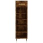 vidaXL Zapatero madera de ingeniería roble ahumado 30x35x105 cm vidaXL Zapatero madera de ingeniería roble ahumado 30x35x105 cm