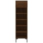vidaXL Zapatero madera de ingeniería roble marrón 30x35x105 cm