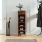vidaXL Zapatero madera de ingeniería roble ahumado 30x35x105 cm