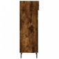 vidaXL Zapatero madera de ingeniería roble ahumado 30x35x105 cm