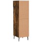 vidaXL Zapatero madera de ingeniería roble ahumado 30x35x105 cm
