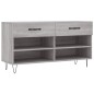 vidaXL Banco zapatero madera de ingeniería gris Sonoma 102x35x55 cm vidaXL Banco zapatero madera de ingeniería gris Sonoma 102x35x55 cm