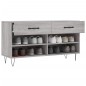 vidaXL Banco zapatero madera de ingeniería gris Sonoma 102x35x55 cm vidaXL Banco zapatero madera de ingeniería gris Sonoma 102x35x55 cm