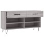 vidaXL Banco zapatero madera de ingeniería gris Sonoma 102x35x55 cm vidaXL Banco zapatero madera de ingeniería gris Sonoma 102x35x55 cm