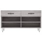 vidaXL Banco zapatero madera de ingeniería gris Sonoma 102x35x55 cm vidaXL Banco zapatero madera de ingeniería gris Sonoma 102x35x55 cm