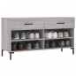 vidaXL Banco zapatero madera de ingeniería gris Sonoma 102x35x55 cm vidaXL Banco zapatero madera de ingeniería gris Sonoma 102x35x55 cm