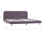 vidaXL Estructura de cama de tela gris topo 180x200 cm vidaXL Estructura de cama de tela gris topo 180x200 cm