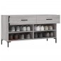 vidaXL Banco zapatero madera de ingeniería gris Sonoma 102x35x55 cm vidaXL Banco zapatero madera de ingeniería gris Sonoma 102x35x55 cm