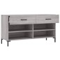 vidaXL Banco zapatero madera de ingeniería gris Sonoma 102x35x55 cm vidaXL Banco zapatero madera de ingeniería gris Sonoma 102x35x55 cm