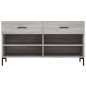 vidaXL Banco zapatero madera de ingeniería gris Sonoma 102x35x55 cm vidaXL Banco zapatero madera de ingeniería gris Sonoma 102x35x55 cm