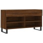 vidaXL Banco zapatero madera de ingeniería marrón roble 102x35x55 cm