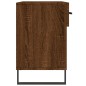 vidaXL Banco zapatero madera de ingeniería marrón roble 102x35x55 cm