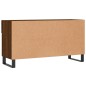 vidaXL Banco zapatero madera de ingeniería marrón roble 102x35x55 cm