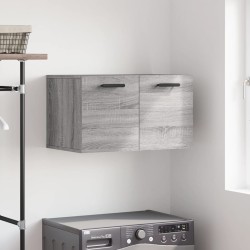 vidaXL Armario de pared madera de ingeniería gris Sonoma 60x36,5x35 cm