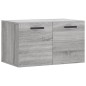 vidaXL Armario de pared madera de ingeniería gris Sonoma 60x36,5x35 cm vidaXL Armario de pared madera de ingeniería gris Sonoma 60x36,5x35 cm