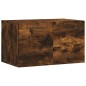 vidaXL Armario de pared madera ingeniería roble ahumado 60x36,5x35 cm vidaXL Armario de pared madera ingeniería roble ahumado 60x36,5x35 cm