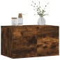 vidaXL Armario de pared madera ingeniería roble ahumado 60x36,5x35 cm vidaXL Armario de pared madera ingeniería roble ahumado 60x36,5x35 cm
