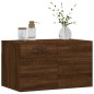 vidaXL Armario de pared madera ingeniería marrón roble 60x36,5x35 cm vidaXL Armario de pared madera ingeniería marrón roble 60x36,5x35 cm