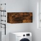 vidaXL Armario de pared madera ingeniería roble ahumado 80x36,5x35 cm vidaXL Armario de pared madera ingeniería roble ahumado 80x36,5x35 cm