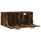vidaXL Armario de pared madera ingeniería roble ahumado 80x36,5x35 cm vidaXL Armario de pared madera ingeniería roble ahumado 80x36,5x35 cm