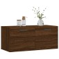 vidaXL Armario de pared madera ingeniería marrón roble 80x36,5x35 cm vidaXL Armario de pared madera ingeniería marrón roble 80x36,5x35 cm
