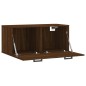 vidaXL Armario de pared madera ingeniería marrón roble 80x36,5x35 cm vidaXL Armario de pared madera ingeniería marrón roble 80x36,5x35 cm