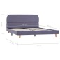 vidaXL Estructura de cama de tela gris claro 140x200 cm vidaXL Estructura de cama de tela gris claro 140x200 cm