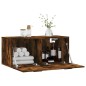 vidaXL Armario de pared madera ingeniería roble ahumado 80x36,5x35 cm vidaXL Armario de pared madera ingeniería roble ahumado 80x36,5x35 cm