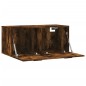 vidaXL Armario de pared madera ingeniería roble ahumado 80x36,5x35 cm vidaXL Armario de pared madera ingeniería roble ahumado 80x36,5x35 cm