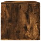 vidaXL Armario de pared madera ingeniería roble ahumado 80x36,5x35 cm vidaXL Armario de pared madera ingeniería roble ahumado 80x36,5x35 cm