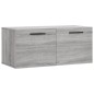 vidaXL Armario de pared madera de ingeniería gris Sonoma 80x36,5x35 cm vidaXL Armario de pared madera de ingeniería gris Sonoma 80x36,5x35 cm
