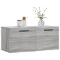 vidaXL Armario de pared madera de ingeniería gris Sonoma 80x36,5x35 cm vidaXL Armario de pared madera de ingeniería gris Sonoma 80x36,5x35 cm