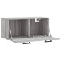 vidaXL Armario de pared madera de ingeniería gris Sonoma 80x36,5x35 cm vidaXL Armario de pared madera de ingeniería gris Sonoma 80x36,5x35 cm