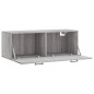 vidaXL Armario de pared madera ingeniería gris Sonoma 100x36,5x35 cm vidaXL Armario de pared madera ingeniería gris Sonoma 100x36,5x35 cm