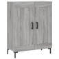 vidaXL Aparador de madera de ingeniería gris Sonoma 69,5x34x90 cm vidaXL Aparador de madera de ingeniería gris Sonoma 69,5x34x90 cm