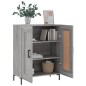 vidaXL Aparador de madera de ingeniería gris Sonoma 69,5x34x90 cm vidaXL Aparador de madera de ingeniería gris Sonoma 69,5x34x90 cm