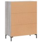 vidaXL Aparador de madera de ingeniería gris Sonoma 69,5x34x90 cm vidaXL Aparador de madera de ingeniería gris Sonoma 69,5x34x90 cm