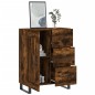 vidaXL Aparador de madera de ingeniería roble ahumado 69,5x34x90 cm