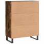 vidaXL Aparador de madera de ingeniería roble ahumado 69,5x34x90 cm