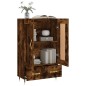 vidaXL Aparador alto madera de ingeniería roble ahumado 69,5x31x115 cm