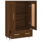 vidaXL Aparador alto madera de ingeniería roble marrón 69,5x31x115 cm vidaXL Aparador alto madera de ingeniería roble marrón 69,5x31x115 cm