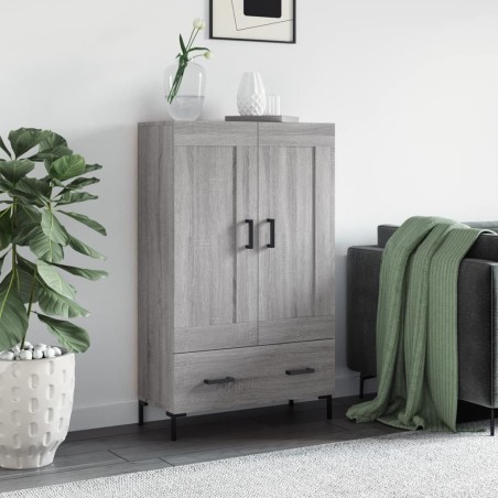 vidaXL Aparador alto madera de ingeniería gris Sonoma 69,5x31x115 cm