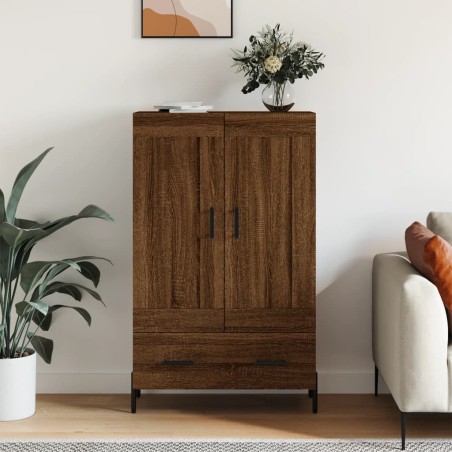 vidaXL Aparador alto madera de ingeniería roble marrón 69,5x31x115 cm