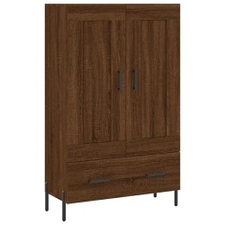 vidaXL Aparador alto madera de ingeniería roble marrón 69,5x31x115 cm