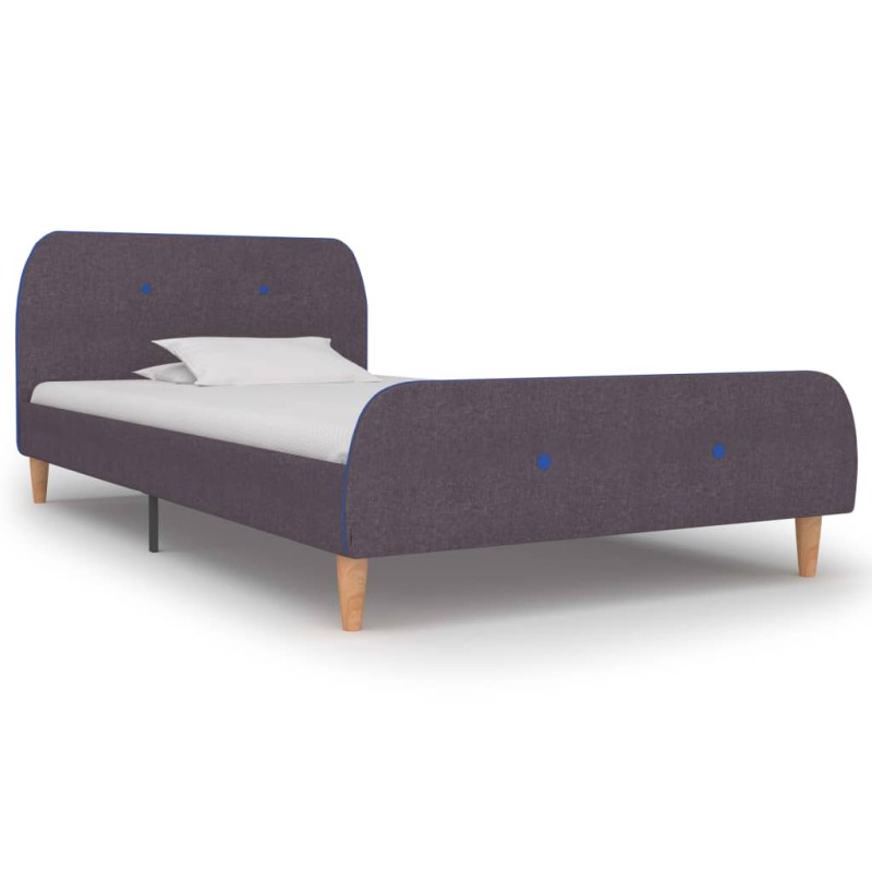 vidaXL Estructura de cama de tela gris topo 90x200 cm vidaXL Estructura de cama de tela gris topo 90x200 cm