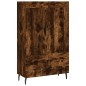 vidaXL Aparador alto madera de ingeniería roble ahumado 69,5x31x115 cm
