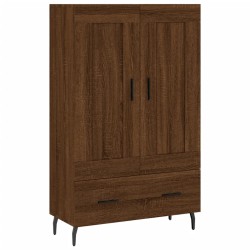 vidaXL Aparador alto madera de ingeniería roble marrón 69,5x31x115 cm
